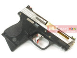 WE Metal Slide M&P Compact Semi-Auto Force GBB (Silver Slide/Gold Barrel/Black Frame) - MLEmart.com