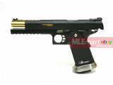 WE HI-CAPA 6 Inch IREX GBB Pistol (Black , Gold Barrel, No Marking Slide) - MLEmart.com