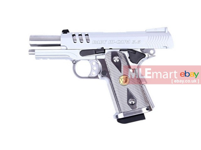 WE Baby Hi-Capa 3.8 Type 10 Full Metal エアガン / GBB Pistol - Sliver |  MLEmart.com