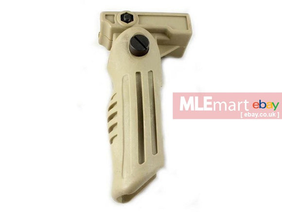 Cyma Foldable Foregrip Rail Mounted (Tan) - MLEmart.com