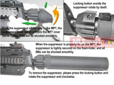 Wii Tech MP7 (T. Marui) Suppressor (ROTEX 2) and  6.03 barrel set - MLEmart.com