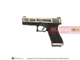 WE G17 GBB Pistol (Silver Slide, Black Frame, Glod Barrel) - MLEmart.com