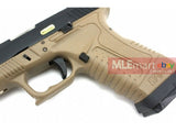 WE GP1799 GBB Pistol (Black Slide,Tan Frame,Silver Barrel ) - MLEmart.com