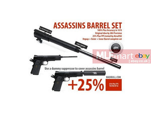 MLEmart.com - Madbull 235mm Precision Barrel Threaded Set for SOCOM GEAR/WE 1911/MEU1/MEU