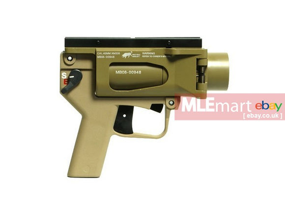 MLEmart.com - Madbull AGX Pistol BB / Paintball Launcher - Light Version (Tan)