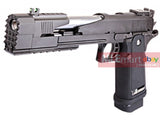 WE Hi-Capa 5.1 Dragon 7" Type A Full Metal GBB Pistol - Black - MLEmart.com