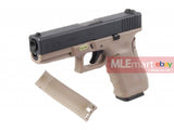 WE G17 Gen4 Rail Metal Silde GBB Pistol (BK & DE) - MLEmart.com