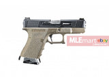 WE G19 GBB Brand War Ver (BK Slide, Tan Frame with SV Barrel) - MLEmart.com