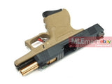 WE G26 GBB Pistol (Black Slide,Tan Frame,Gold Barrel) - MLEmart.com