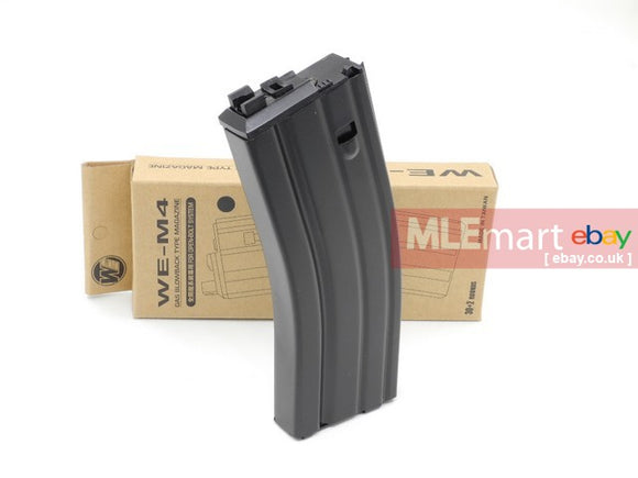 WE M4 / SCAR / L85 Open-Bolt System GBB 30+2 rds Gas Magazine (Black) - MLEmart.com