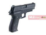 WE Full Metal Tactical F226 E2 Rail Gas Blow Back Pistol (Black) - MLEmart.com