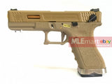 WE G18C GBB Pistol (Tan Slide, Tan Frame, Gold Barrel) - MLEmart.com