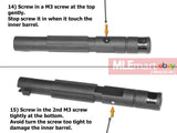 Wii Tech MP9 (KSC-System 7) aluminum outer barrel, black colour and  6.03 barrel set - MLEmart.com