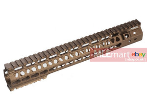 G&P MOTS 12.5 inch Full Keymod Rail for G&P and WA M4 / M16 GBB (Sand) - MLEmart.com