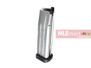 MLEmart.com - ProWin 170mm 41rd Magazine for Marui Hi-Capa 5.1 (Silver / Wargame Type)