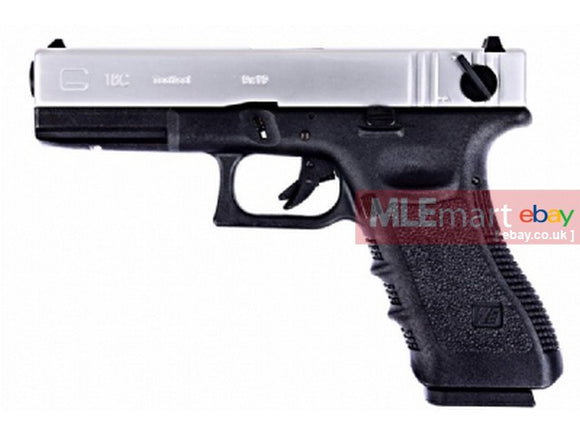 WE Metal Slide G18C GBB Pistol (2 Tone) - MLEmart.com