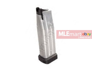 MLEmart.com - ProWin 140mm 31rd Magazine for Marui Hi-Capa GBB (Silver / Real Type)