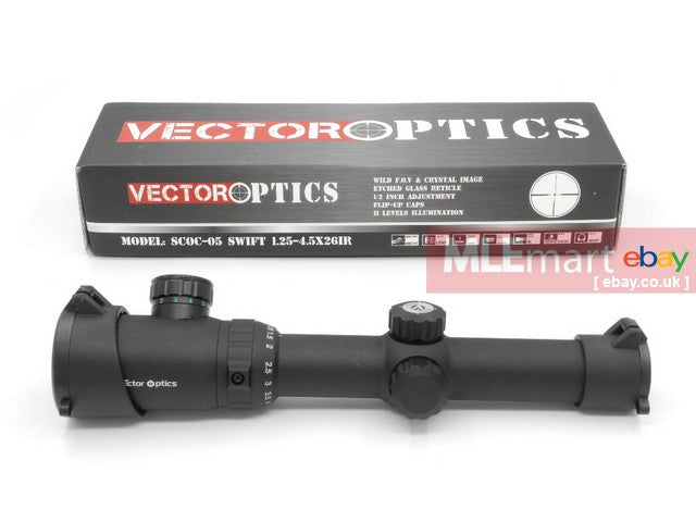 Vector Optics Swift 1.25-4.5x26IR Rifle Scope | MLEmart.com