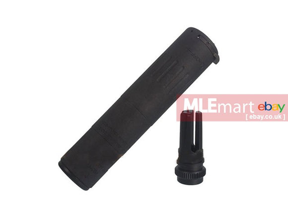 ACM M4-2000 Airsoft Dummy Suppressor with Flash Hider (14mm CCW) (Black) - MLEmart.com