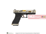 WE G18C GBB Pistol (Silver Slide,Black Frame,Gold Barrel) - MLEmart.com