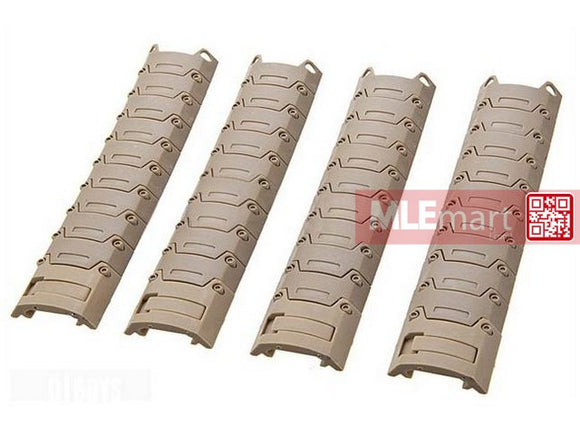 Dboys Track Style Modular RIS / RAS Rail Cover (Tan) - MLEmart.com