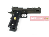 WE Hi-Capa 5.1 Dragon Type B Full Metal GBB Pistol - Black - MLEmart.com