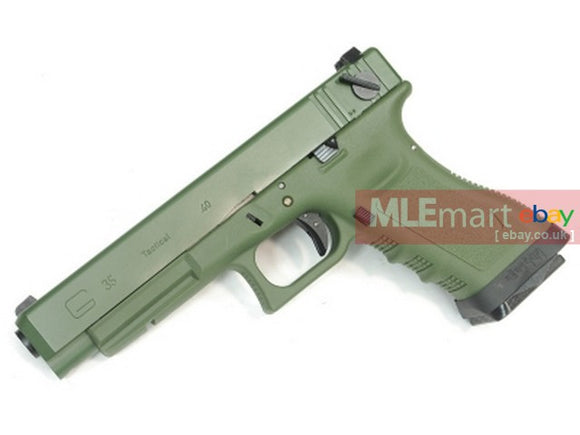 WE Metal Slide G35 GBB Pistol Full Auto Version (OD) - MLEmart.com