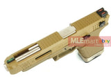 WE G35 GBB Pistol (Tan Slide, Tan Frame, Sliver Barrel) - MLEmart.com