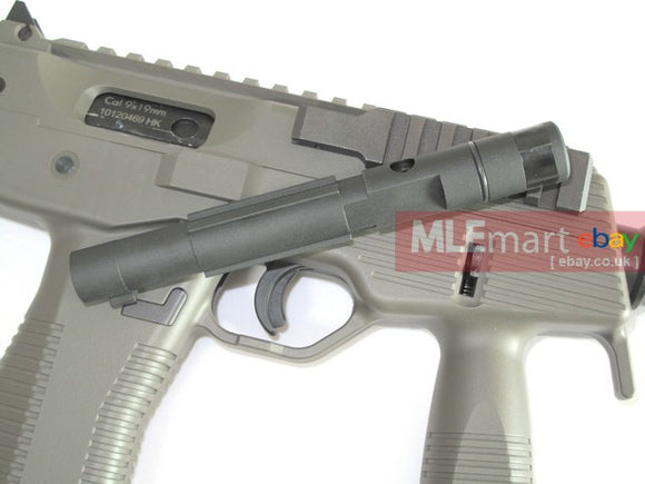 Wii Tech MP9 (KSC-System 7) aluminum outer barrel, black colour - MLEmart.com