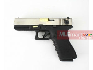 WE Double Barrel G18C GBB Pistol (Silver) - MLEmart.com