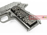 WE Hex Cut Signature 1911 GBB Pistol (Silver) - MLEmart.com