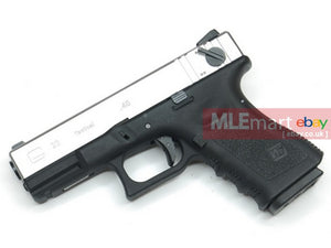 WE Metal Slide G23 GBB Pistol Full Auto Ver. (Silver) - MLEmart.com