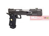 WE Hi-Capa 5.1 Dragon 7" Type B Full Metal GBB Pistol - Black - MLEmart.com