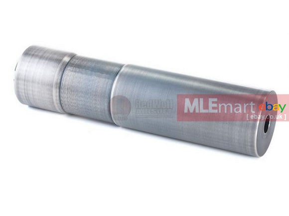 MLEmart.com - Asura Dynamics DTK-4 Silencer w/ Extended Inner Barrel for AEG / GBB - Silver