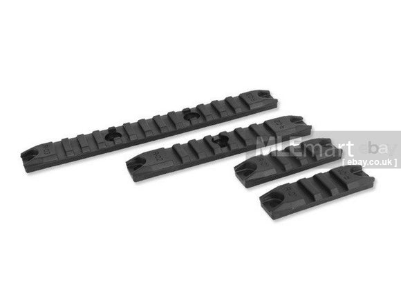 Ares M4 RAIL SET  BLACK (R-01 X 2/ R-02 X 1 / R-03 X 1 ) 4PCS/SET - MLEmart.com