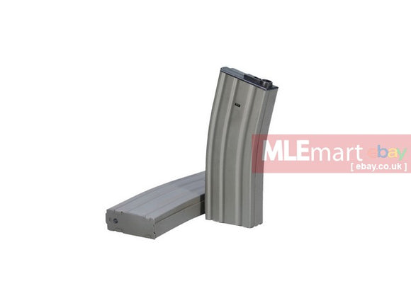 Ares M16 130Rds Magazine For AEG - Gray  (Metal) - MLEmart.com