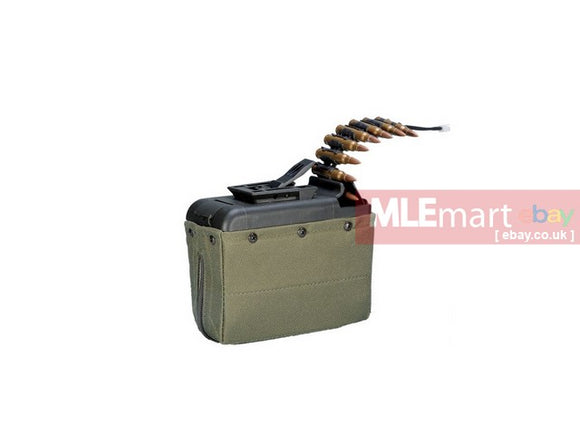 Ares LMG 1100Rds Box Magazine For AEG - Olive Drab - MLEmart.com