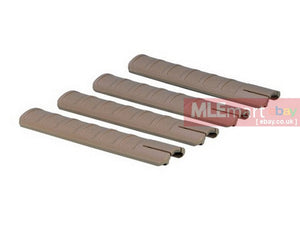 Ares TD Type Rail Cover Set (Long) - Dark Earth - MLEmart.com