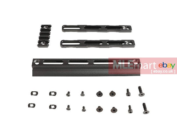 Airsoft Artisan CNC Aluminum SCAR M-LOK Rail Kit - BK (TM SCAR AEG) - MLEmart.com