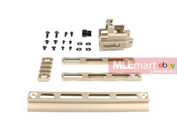 Airsoft Artisan CNC Aluminum SCAR M-LOK Rail Kit / DX. Version - DE (TM SCAR AEG) - MLEmart.com