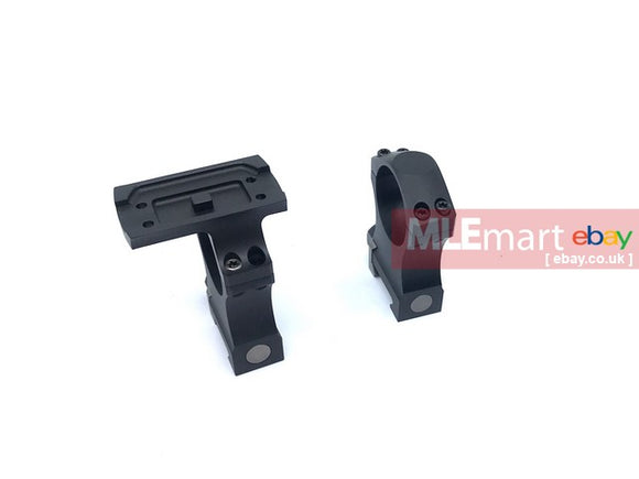 Airsoft Artisan NF Style 30mm Scope Mount with T1 Scope Ring Interface ( CNC Aluminum Black ) - MLEmart.com