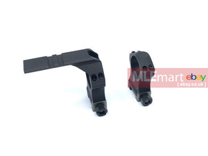 Airsoft Artisan NF Style 30mm Scope Mount with Tactical Ring Rail ( CNC Aluminum Black ) - MLEmart.com