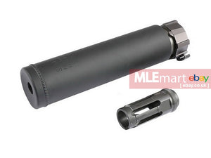 Airsoft Artisan FH556 Style Dummy Silencer w/ FH212A Flash Hider ( BK ) - MLEmart.com