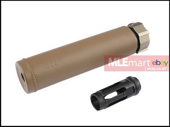 Airsoft Artisan FH556 Style Dummy Silencer w/ FH212A Flash Hider ( DE ) - MLEmart.com