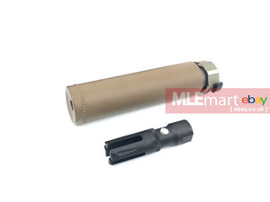 Airsoft Artisan FH556 Style Dummy Silencer w/ FHA80 Flash Hider ( DE ) - MLEmart.com