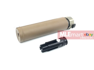 Airsoft Artisan FH556 Style Dummy Silencer w/ FH216A Flash Hider ( DE ) - MLEmart.com