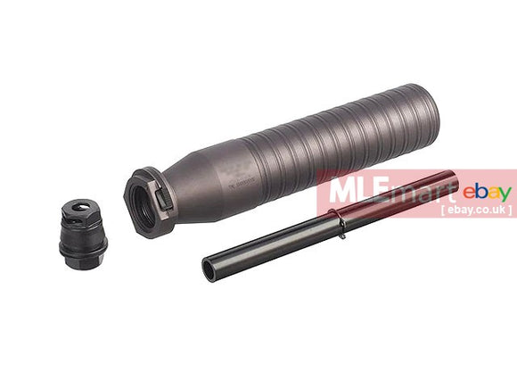 MLEmart.com - Airsoft Artisan MCX 762Ti Style QD Silencer with Taper-Lok Muzzle Brake ( Grey )