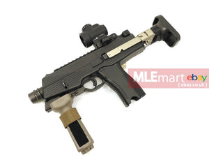 MLEmart.com - Airsoft Artisan RETRACTABLE STOCK FOR KSC MP9/TP9 SERIES ( TAN )