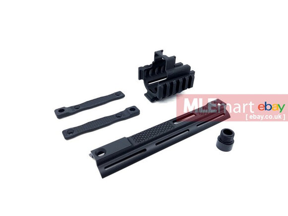 MLEmart.com - Airsoft Artisan PM STYLE SCAR FRONT SET KIT FOR TOYKO MARUI SCAR SERIES ( BLACK )