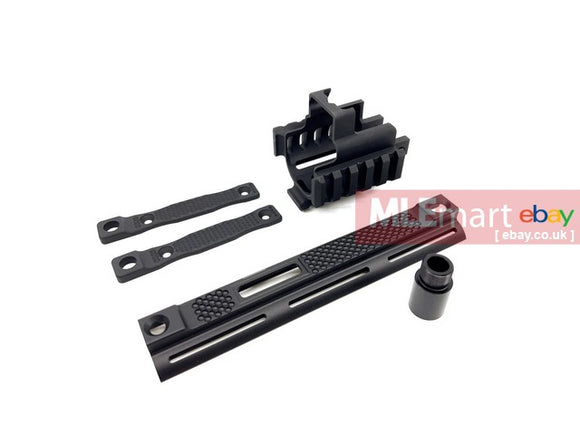 MLEmart.com - Airsoft Artisan PM STYLE FRONT SET KIT FOR VFC SCAR H GBB RIFLE ( BLACK )